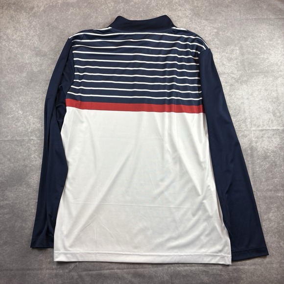 Arizona Wildcats Sweater Mens L White Colorblock 1/4 Zip Pullover Preppy NEW - Picture 6 of 8